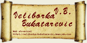 Veliborka Bukatarević vizit kartica